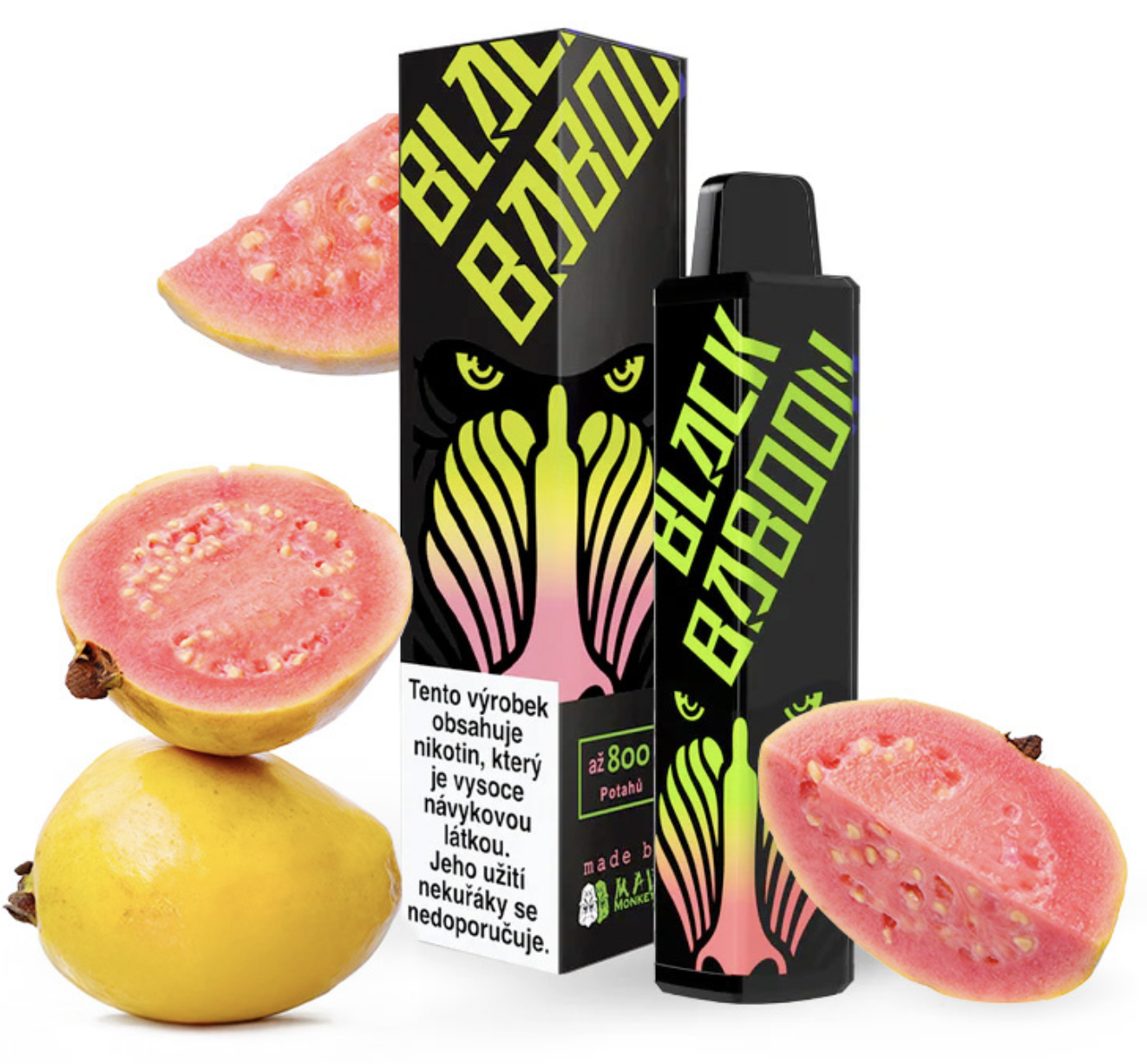 Black Baboon jednorázová e-cigareta - Gwave (Guava) 16mg
