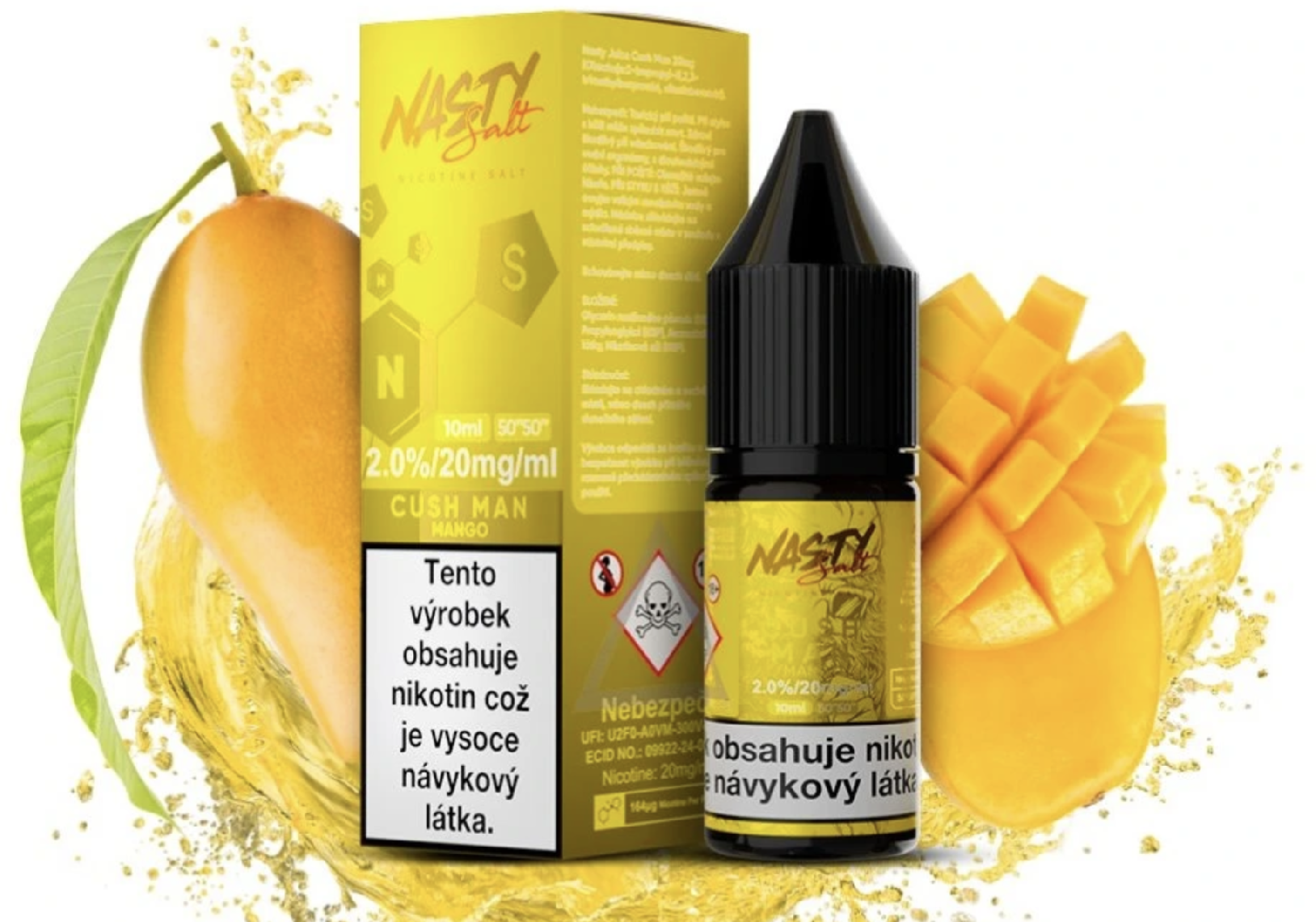 Nasty Juice Nasty LIQ Salt - Cush Man (Mango) 20mg 10ml Citron a limetka