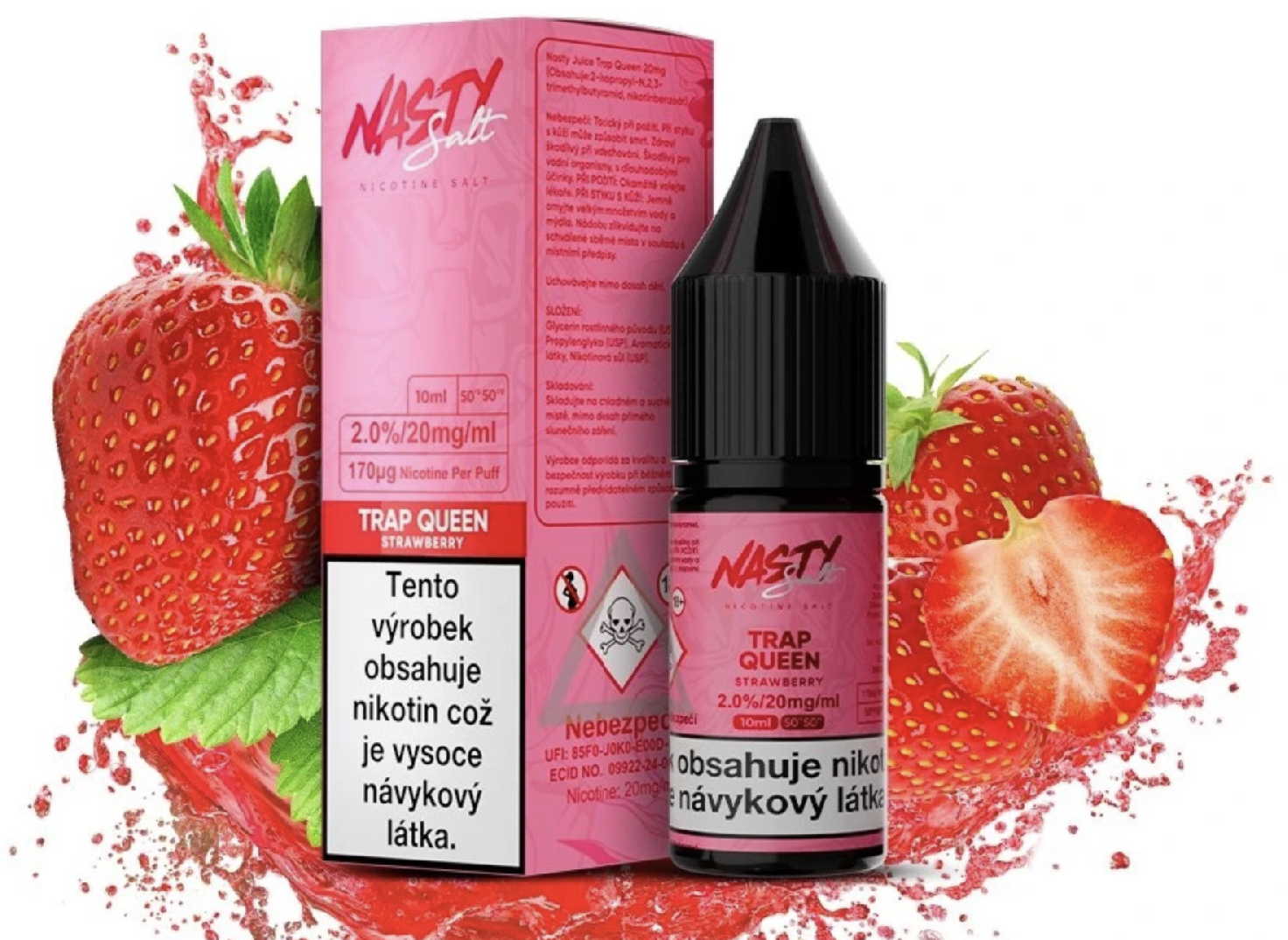 Nasty Juice Nasty LIQ Salt - Trap Queen (Jahoda) 20mg 10ml Citron a limetka