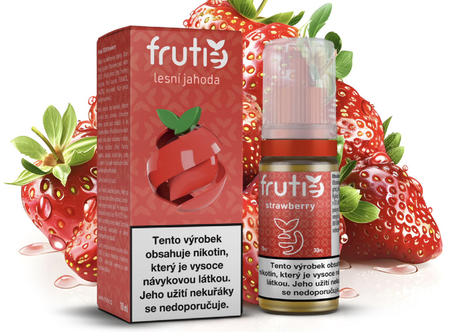 Frutie 70/30 - Forest Strawberry (Lesní jahoda) 10ml Obsah nikotinu: 0 mg