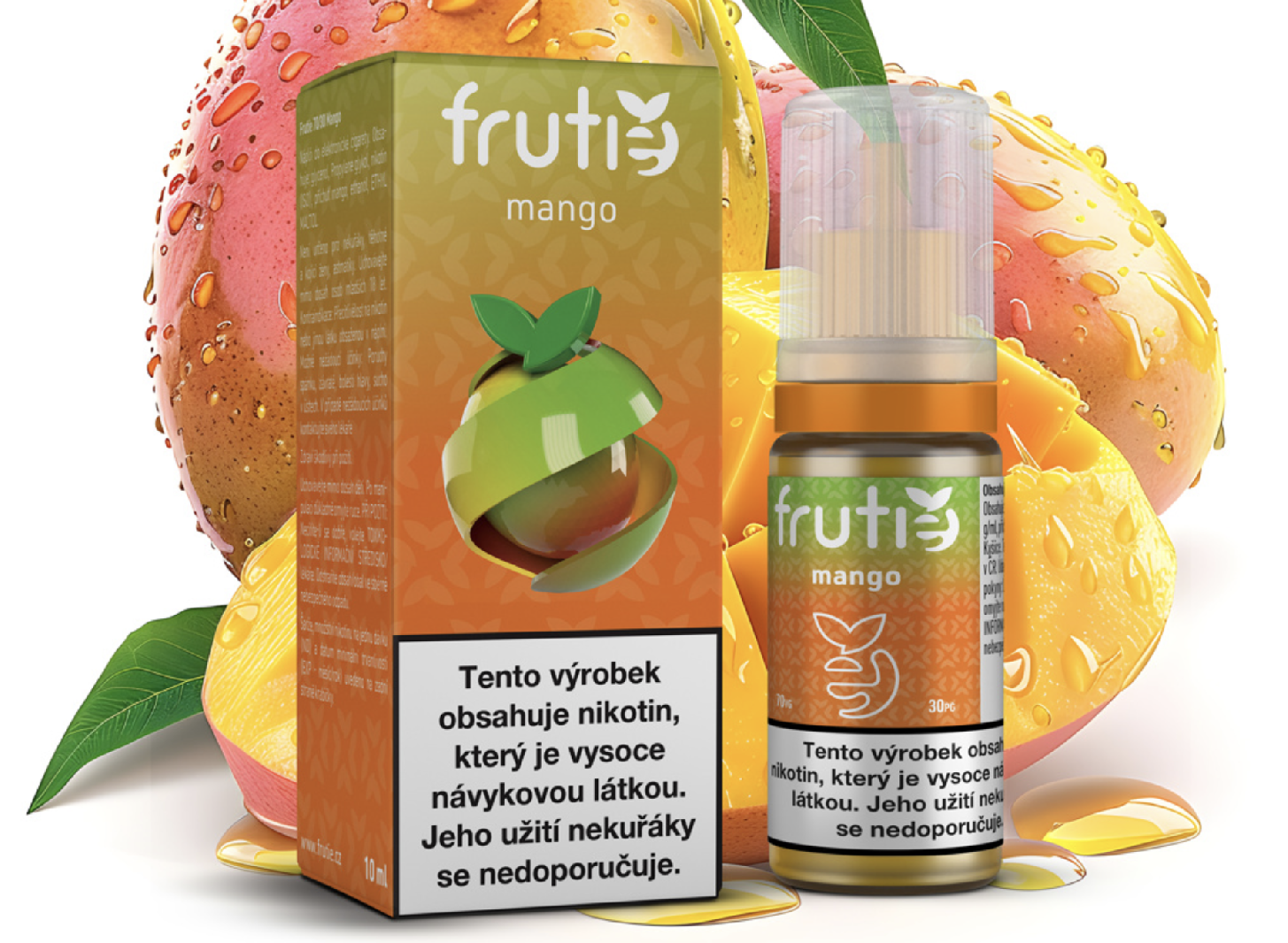 Frutie 70/30 - Mango (Tropické mango) 10ml Obsah nikotinu: 5 mg