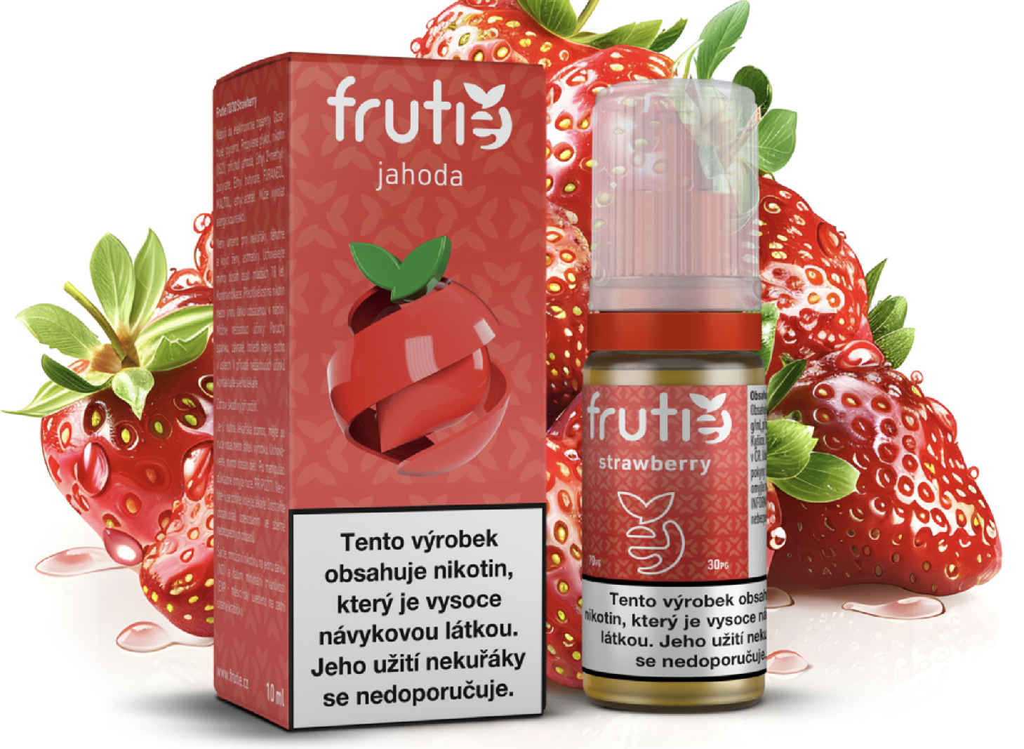 Frutie 70/30 - Strawberry (Jahoda) 10ml Obsah nikotinu: 14 mg
