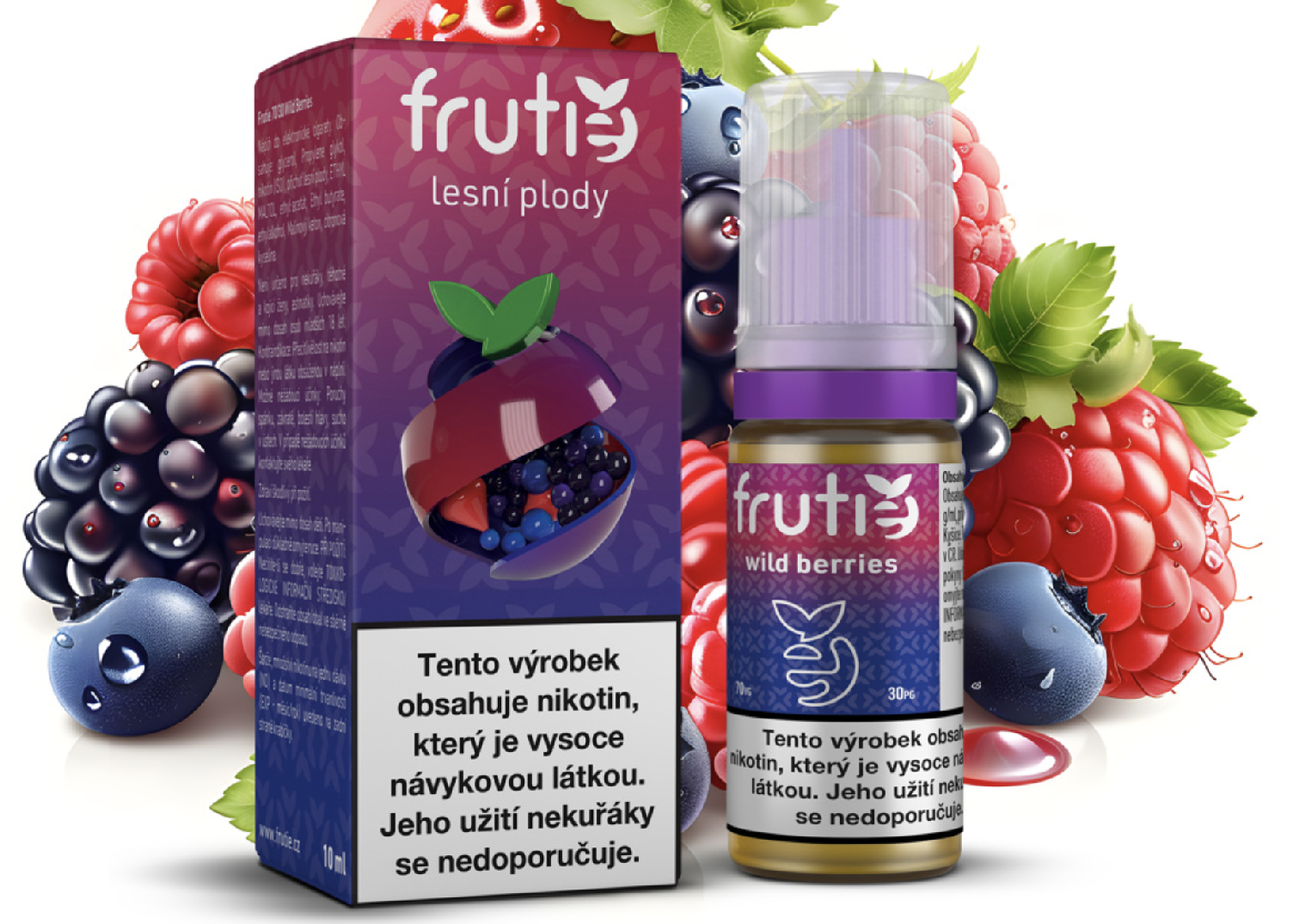 Frutie 70/30 - Wild Berries (Lesní plody) 10ml Obsah nikotinu: 0 mg