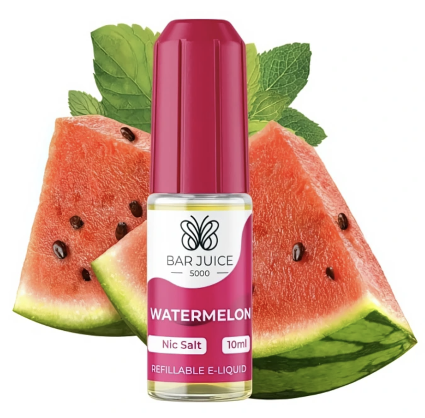 BAR JUICE 5000 Salt - Watermelon (Meloun) 10ml Obsah nikotinu: 10 mg Meloun