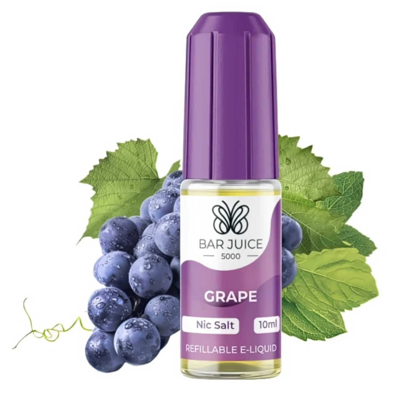 BAR JUICE 5000 Salt - Grape (Hroznové víno) 10ml Obsah nikotinu: 10 mg Hroznové víno