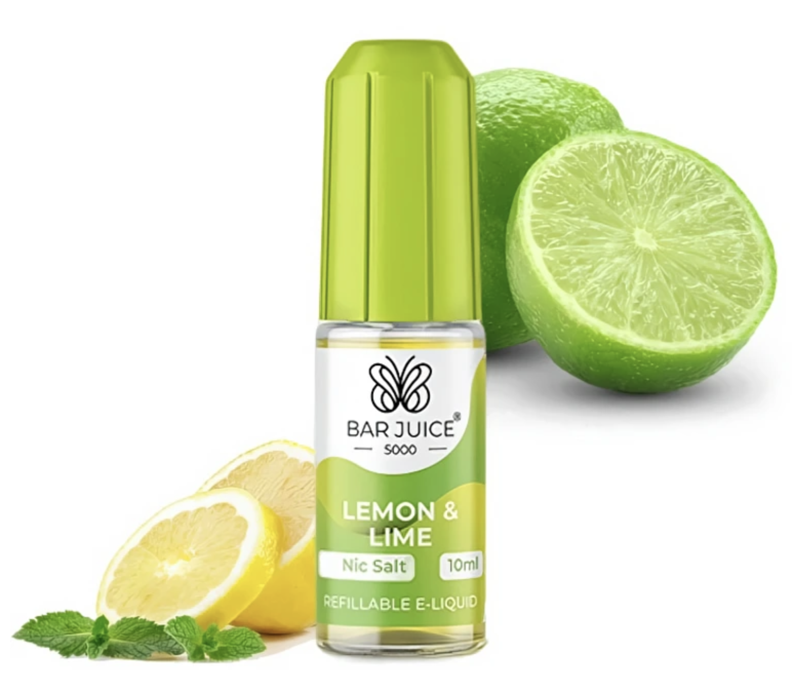 BAR JUICE 5000 Salt - Lemon and Lime (Citron, limetka) 10ml Obsah nikotinu: 10 mg Citron, limetka