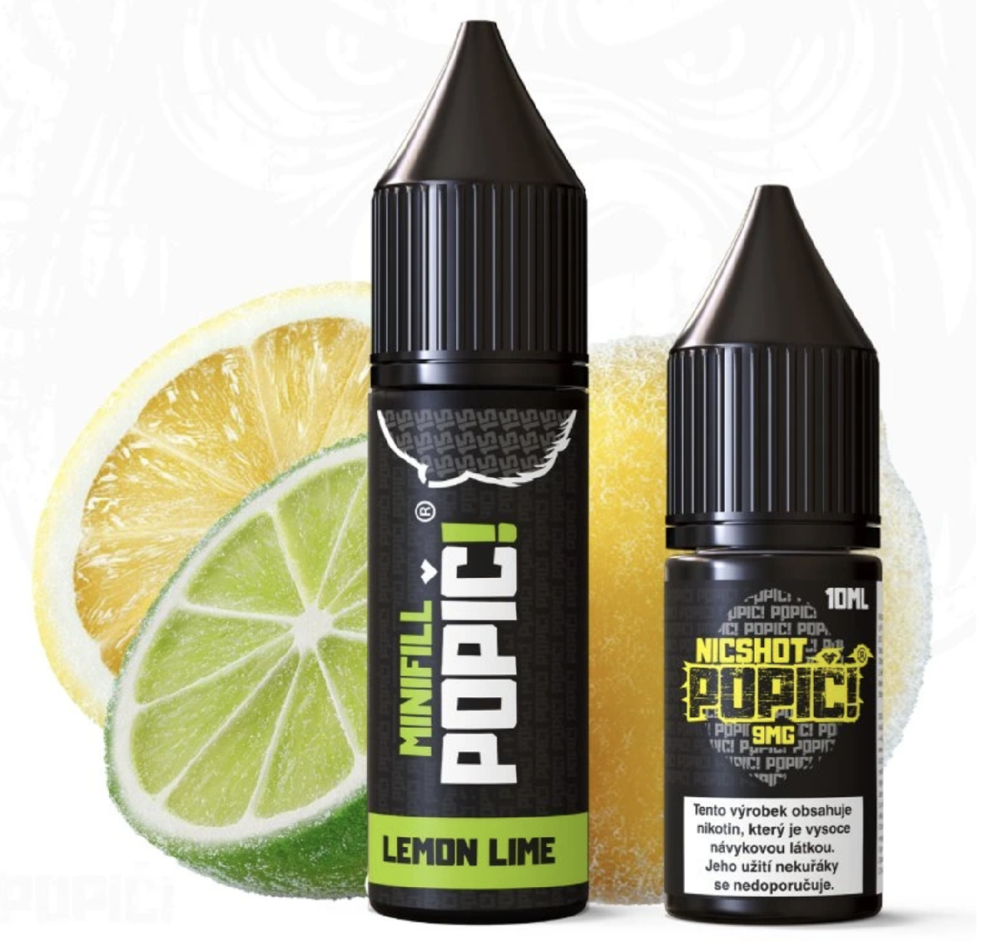 POPIČ! Minifill 2v1 - Lemon Lime - 15ml 6mg Jahoda, třešeň, malina
