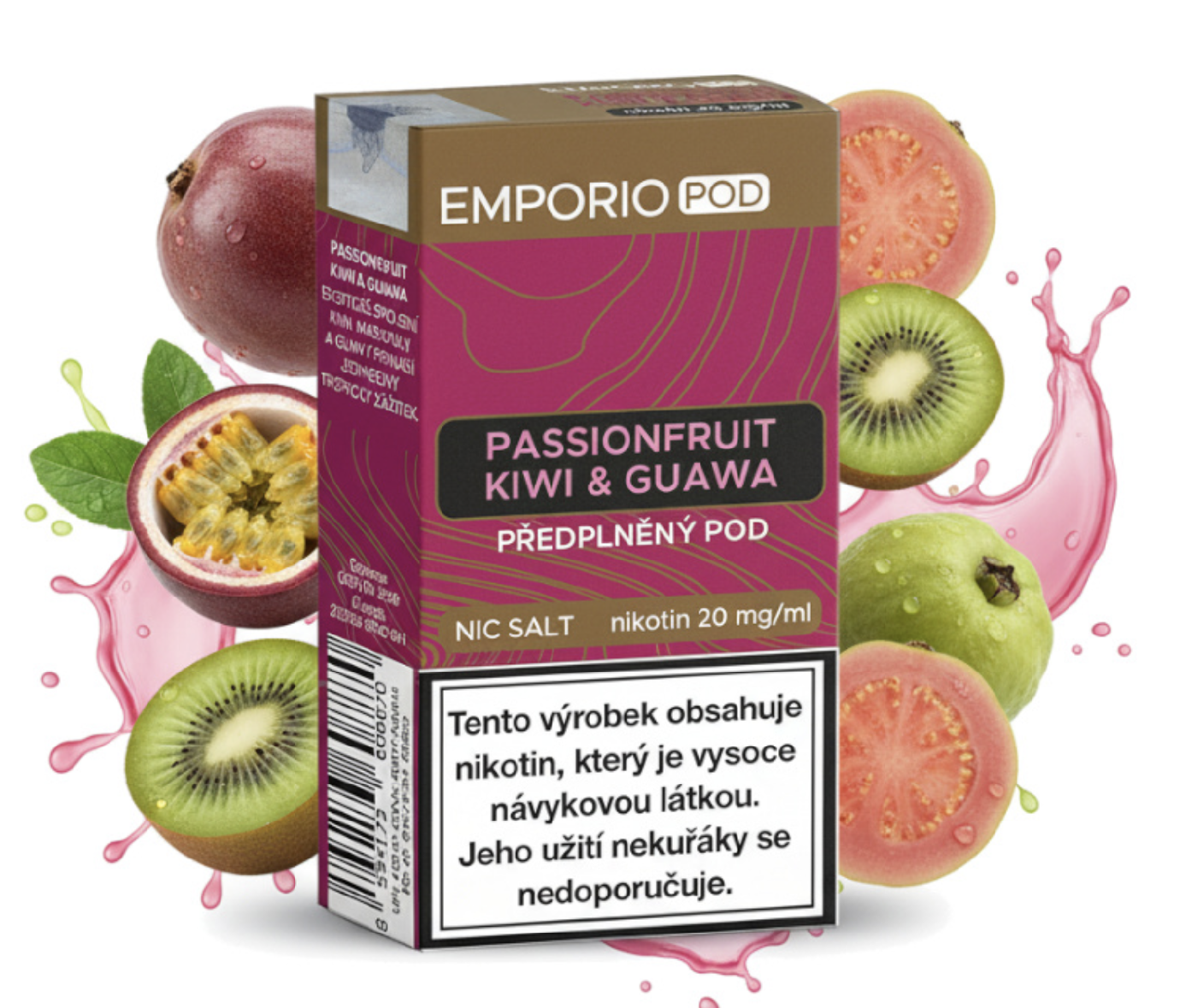 Emporio Pod předplněná kapsle (Passionfruit Kiwi & Guava) 20mg