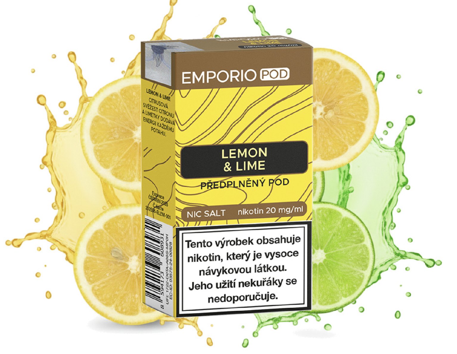 Emporio Pod předplněná kapsle (Lemon & Lime) 20mg