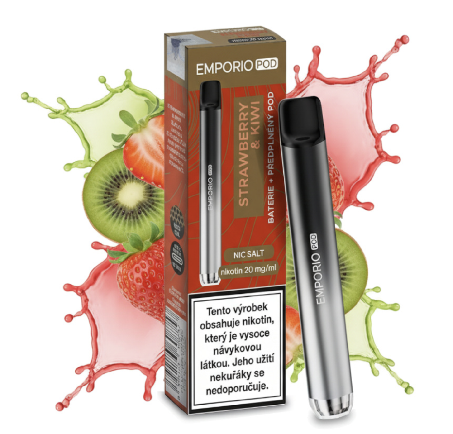 Emporio Pod Kit - Strawberry & Kiwi (Jahoda, kiwi) 20mg