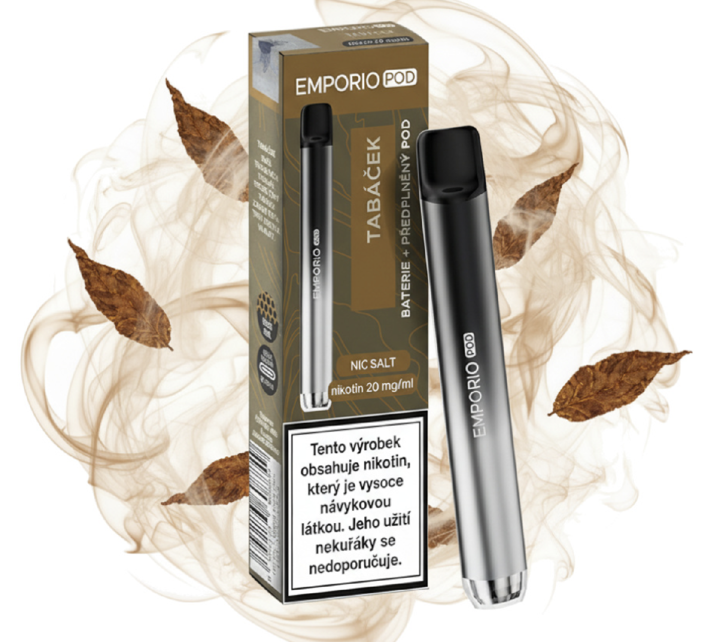 Emporio Pod Kit - Tobacco (Tabák s vanilkou) 20mg