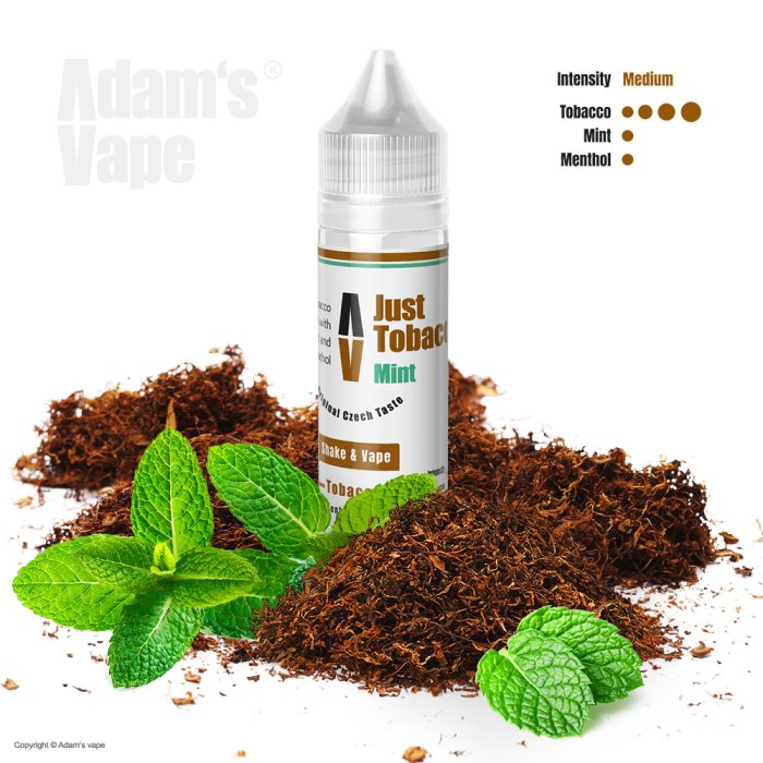 Příchuť Adams Vape S&V: Just Tobacco Mint (Tabák s mátou) 10ml