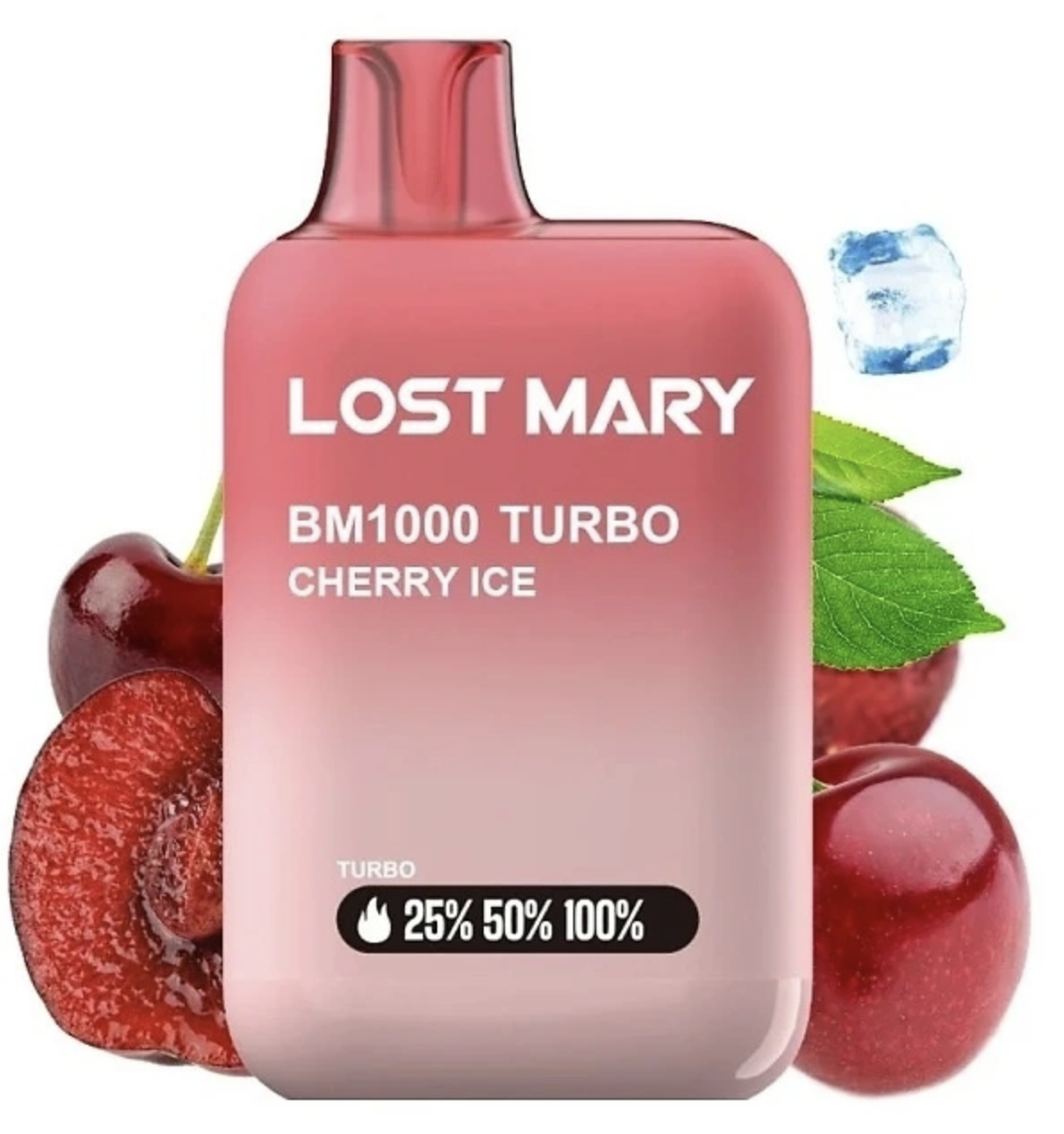 Lost Mary BM1000 Turbo jednorázová e-cigareta - Cherry ICE (Ledová třešeň) 20mg