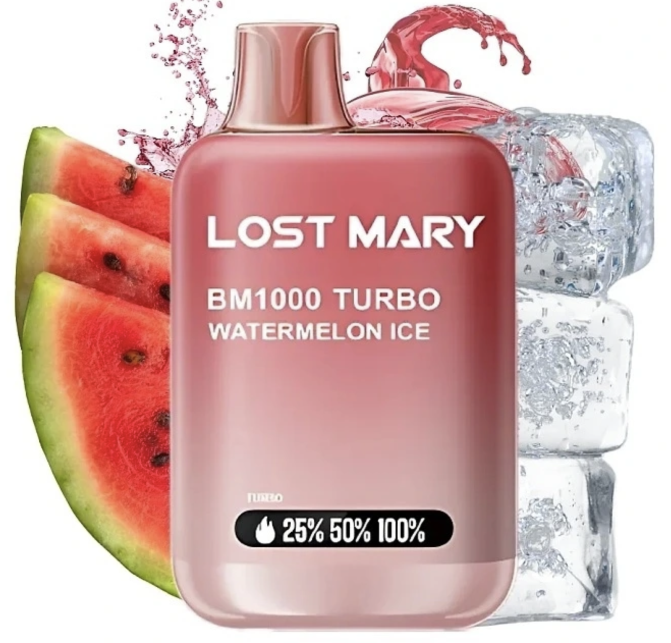 Lost Mary BM1000 Turbo jednorázová e-cigareta - Watermelon ICE (Ledový meloun) 20mg