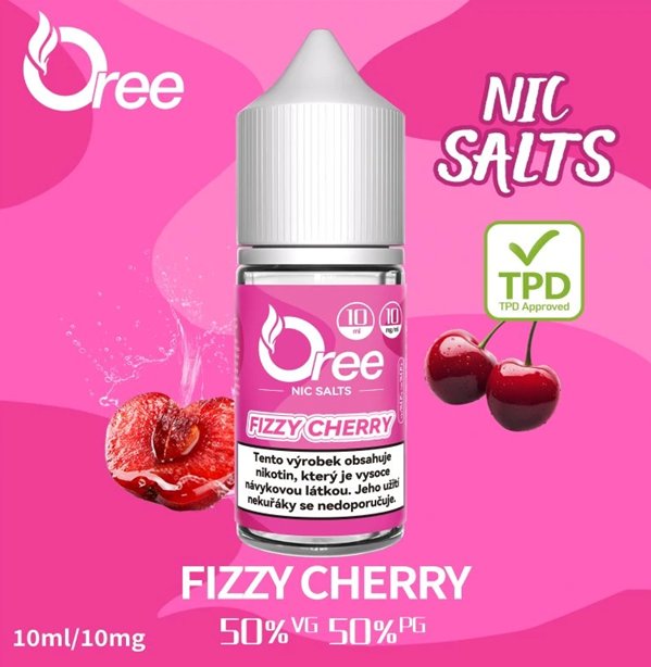 OREE Salt - Fizzy Cherry (Třešeň) 10ml Obsah nikotinu: 10 mg
