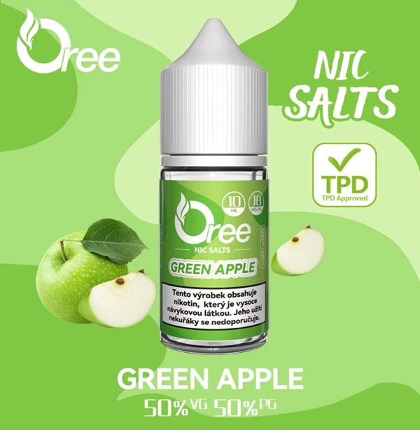 OREE Salt - Green Apple (Zelené jablko) 10ml 18mg