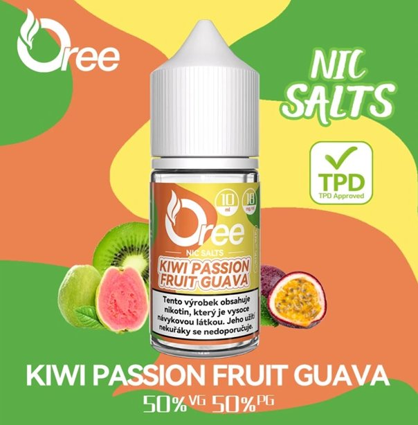 OREE Salt - Kiwi Passion Fruit Guava (Kiwi, marakuja, guava) 10ml 18mg