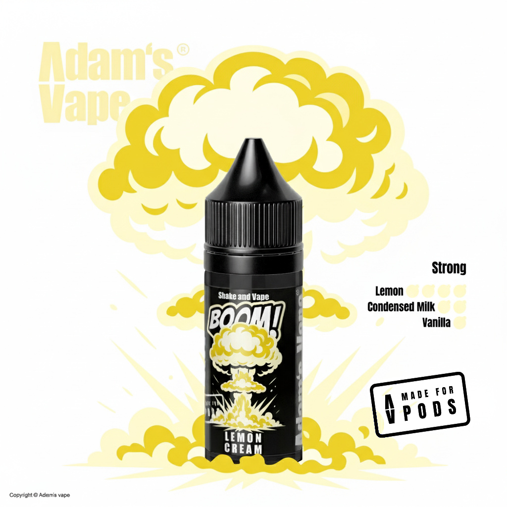 Adams Vape Příchuť Adam's Vape Boom S&V: Lemon Cream (Sladký citronový krém) 5ml