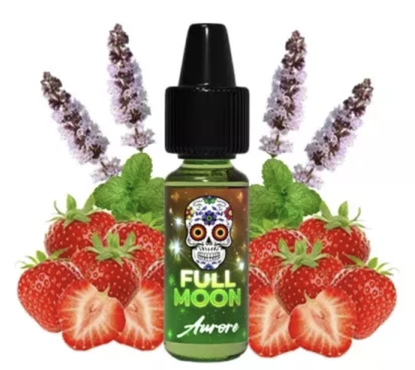 Levně Příchuť Full Moon - Stellar Aurore (Svěží jahoda s lokvátem a mátou) 10ml