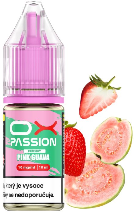 e-liquid OXVA OX PASSION Salts - Pink Guava (Jahoda, guava) 10ml Obsah nikotinu: 10 mg Jahoda, guava