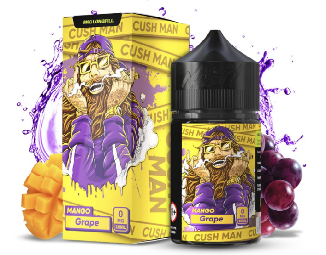 Příchuť Nasty Juice S&V: Cush Man Grape (Mango a hroznové víno) 10ml