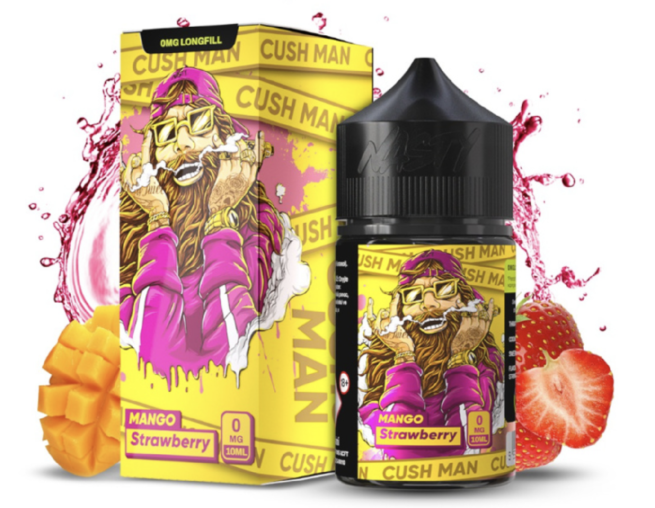 Příchuť Nasty Juice S&V: Cush Man Strawberry (Mango a jahoda) 10ml
