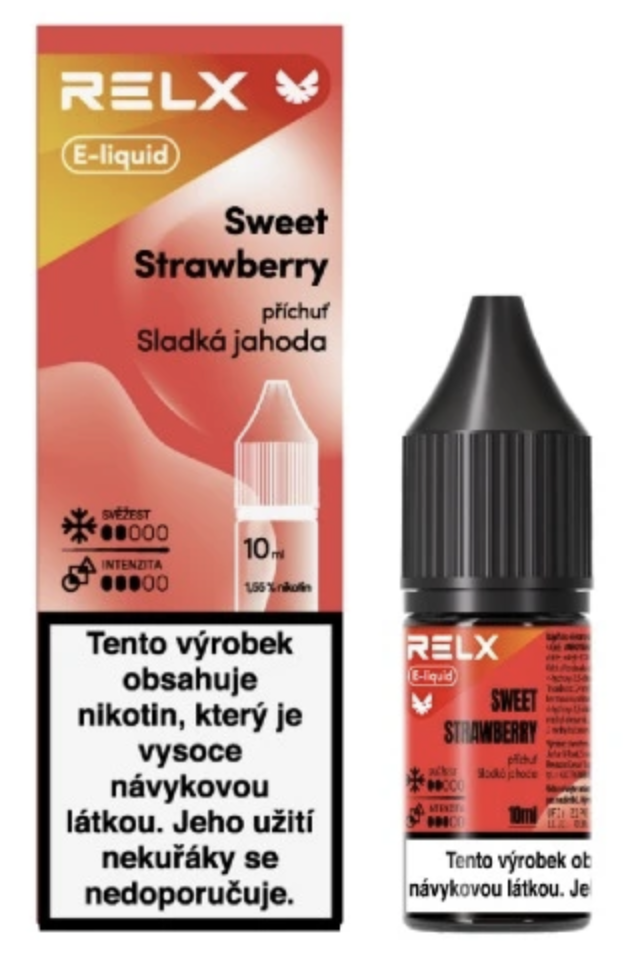 e-liquid RELX – Sweet Strawberry (Sladká jahoda) 10ml 18mg Citron, limetka