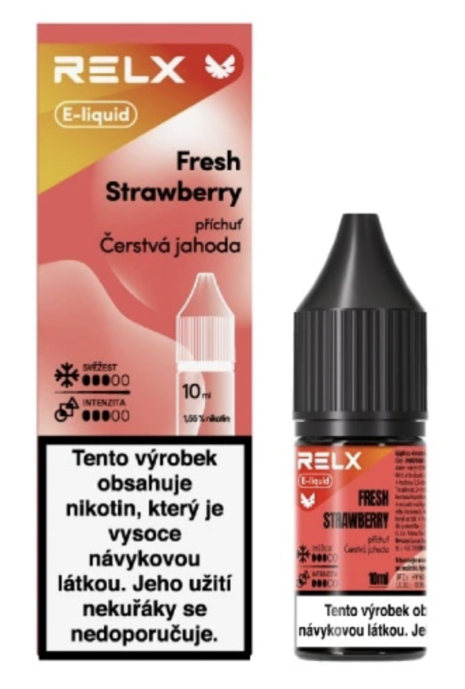 e-liquid RELX – Fresh Strawberry (Čerstvá jahoda) 10ml 18mg Citron, limetka