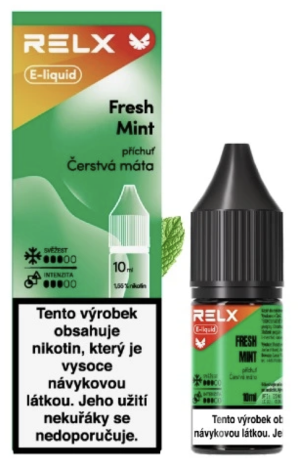 e-liquid RELX – Fresh Mint (Máta) 10ml 18mg Citron, limetka
