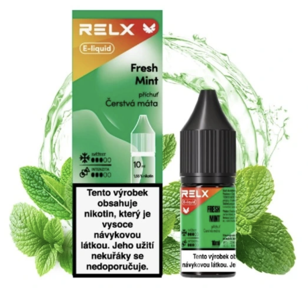 e-liquid RELX - Fresh Mint (Máta) 10ml 18mg Citron, limetka