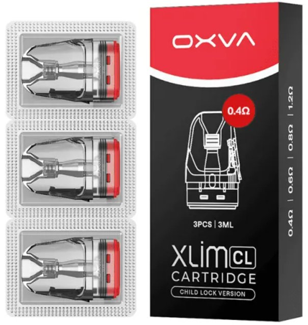 OXVA Xlim CL Top Fill (3ml) cartridge 3ks Odpor: 0,4 Ohm