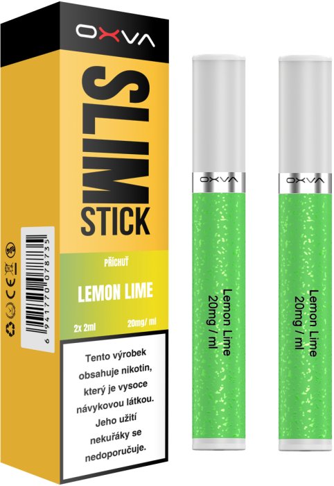 OXVA SLIMSTICK Pods cartridge Lemon Lime (Citron, limetka) 20mg 2ks Trojité mango