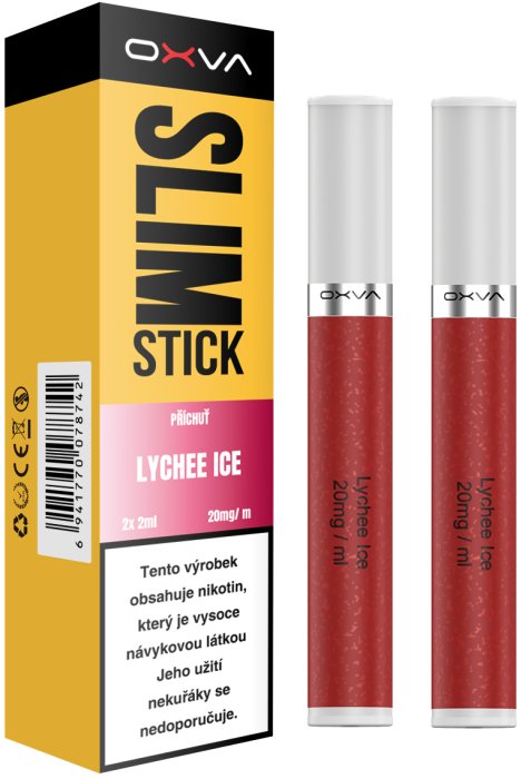 OXVA SLIMSTICK Pods cartridge Lychee Ice (Chladivé liči) 20mg 2ks Trojité mango