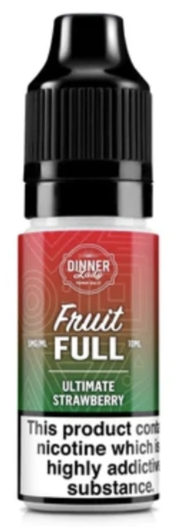 e-liquid Dinner Lady Bar Salts Fruit - FULL Ultimate Strawberry (Jahoda) 10ml 20mg