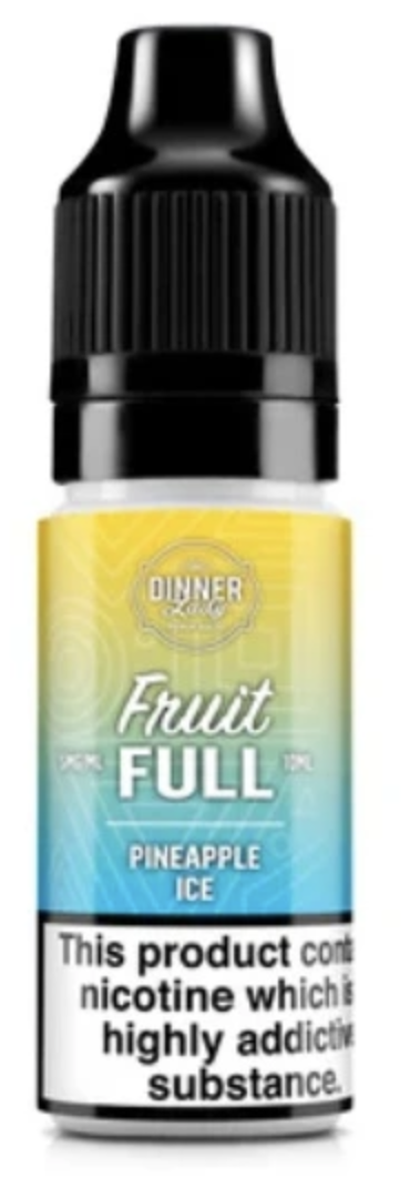 e-liquid Dinner Lady Bar Salts Fruit - FULL Pineapple Ice (Chladivý ananas) 10ml 20mg