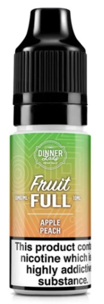 e-liquid Dinner Lady Bar Salts Fruit - FULL Apple Peach (Jablko, broskev) 10ml 20mg