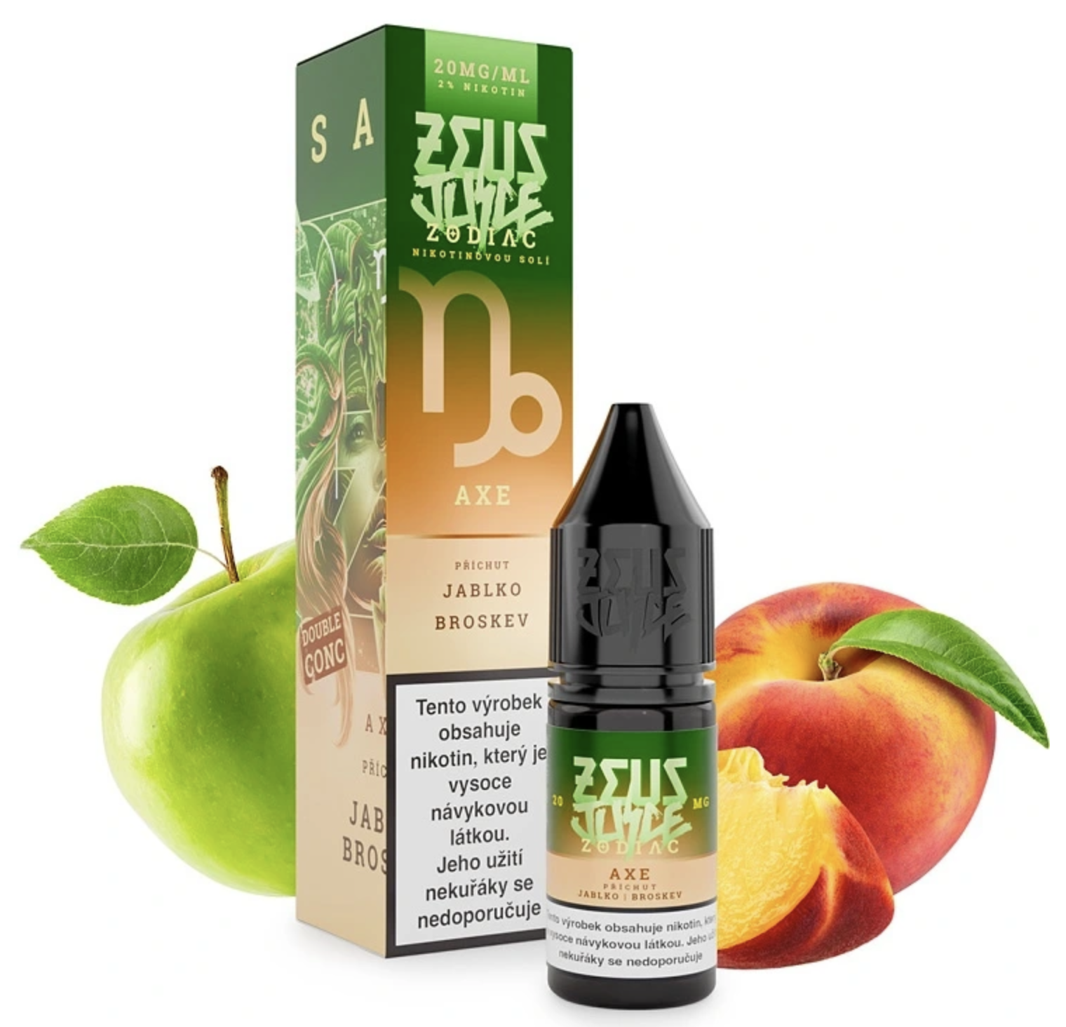 Zeus Juice Zodiac Salt - Axe (Jablko, broskev) 10ml 20mg