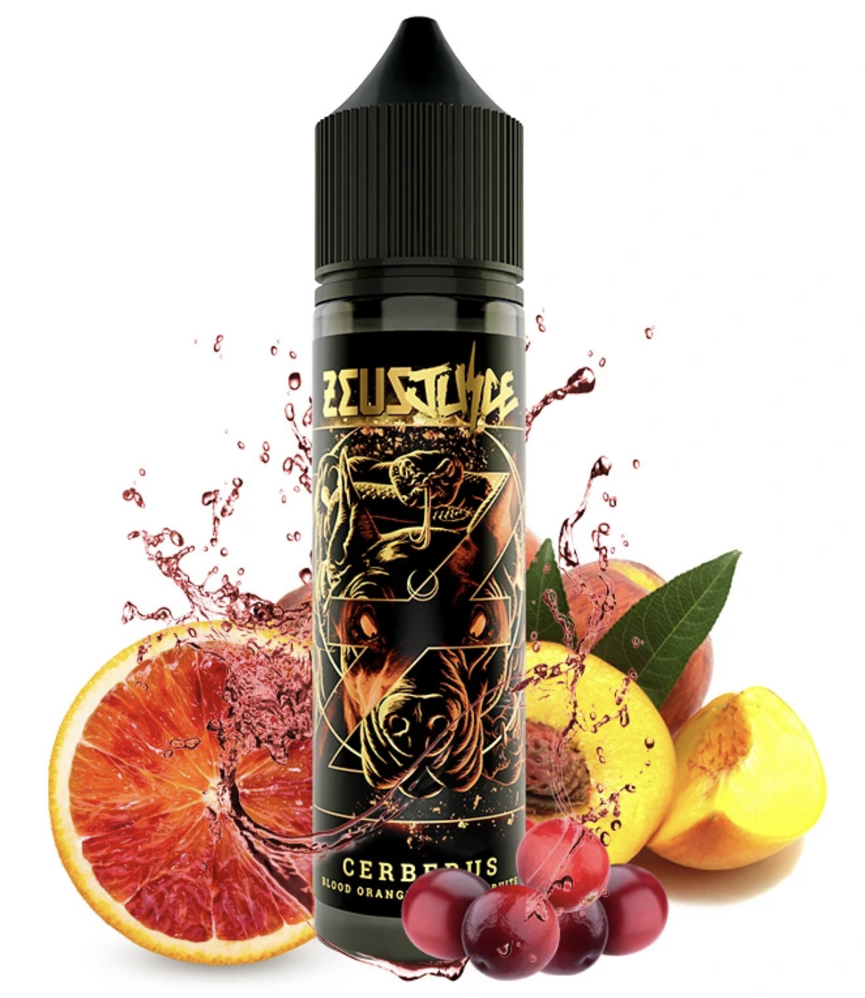 Příchuť Zeus Juice S&V: Cerberus (Broskev, brusinka, pomeranč) 10ml