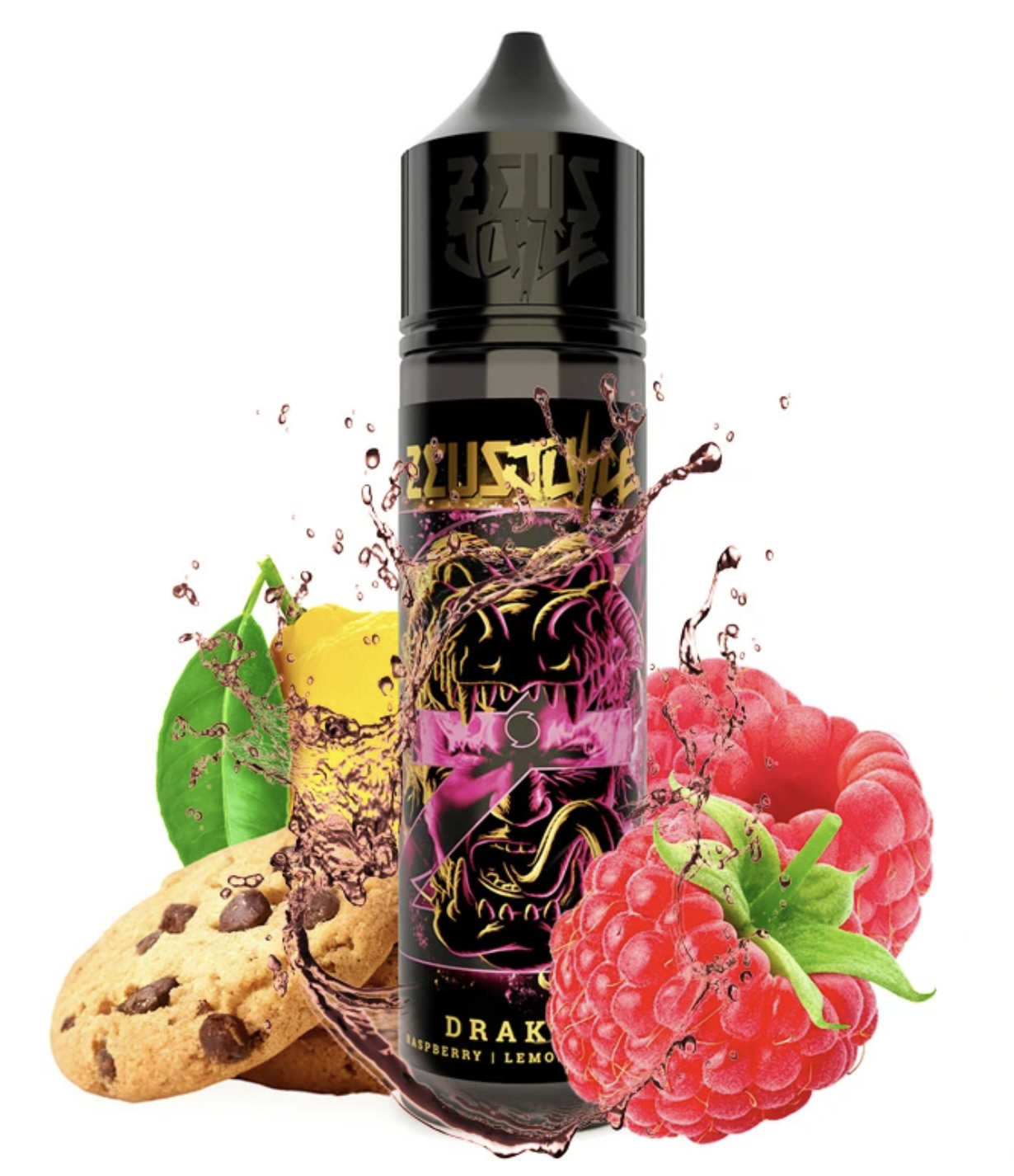 Příchuť Zeus Juice Zodiac S&V: Drakon (Malina s citronem a cookies) 10ml