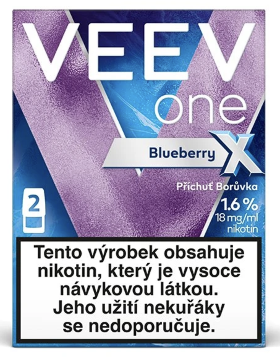 VEEV ONE X náplň Blueberry 18mg - 2ks Hrozny