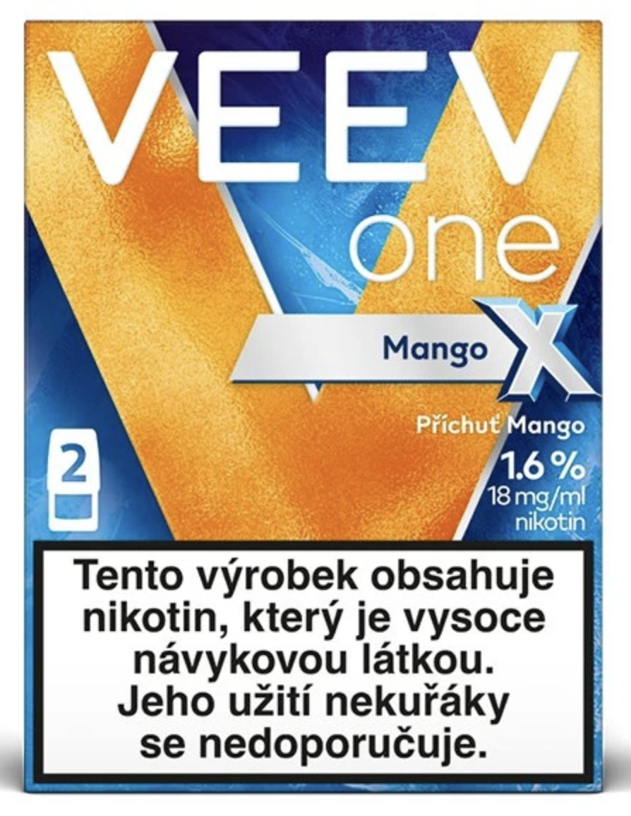 VEEV ONE X náplň Mango 18mg - 2ks Hrozny