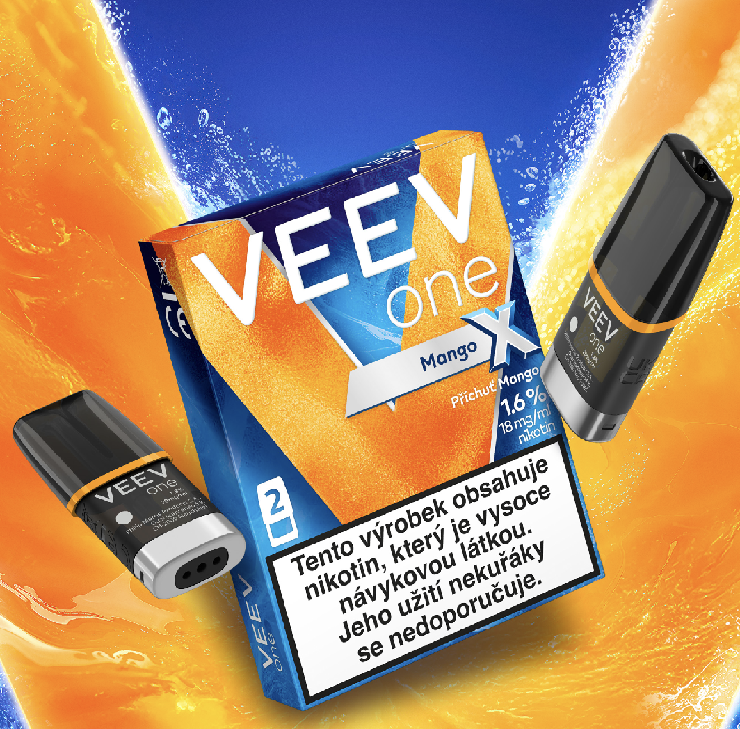 VEEV ONE X náplň Mango 18mg – 2ks Hrozny