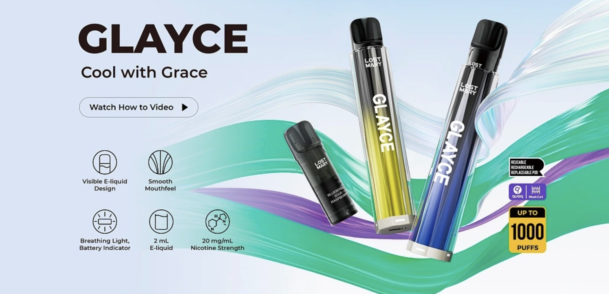 LOST MARY GLAYCE Starter Kit – Watermelon (Meloun) 20mg Chladivé hrozno, anýz