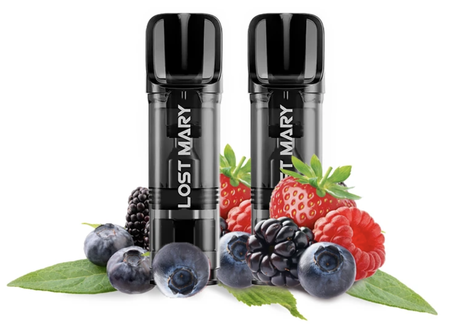 LOST MARY GLAYCE Pod náplň - Mix Berries (Bobulovitá směs) 20mg 2ks Chladivá borůvka