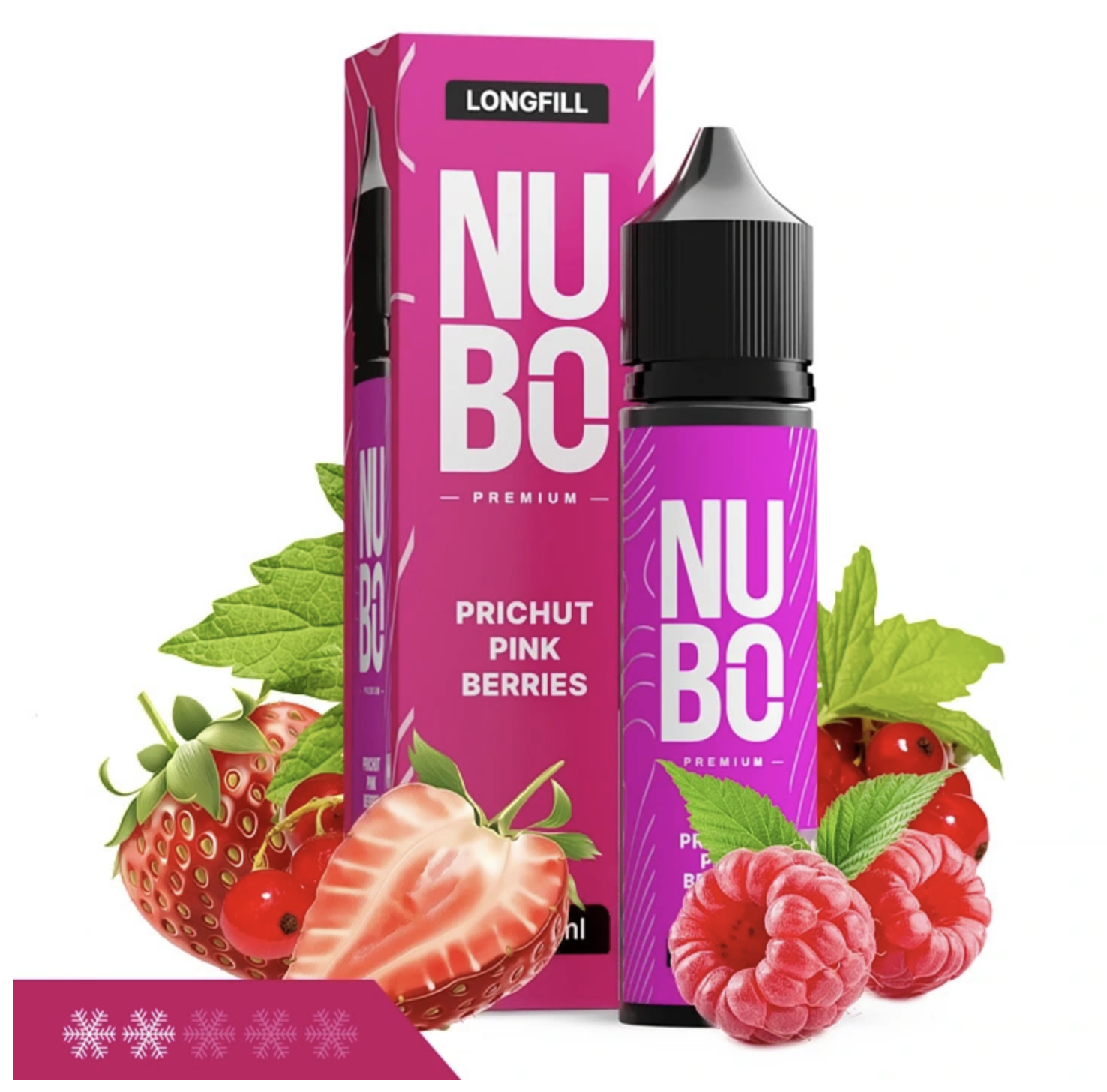 NUBO Premium S&V - Pink Berries (Malina, jahoda, rybíz) 10ml