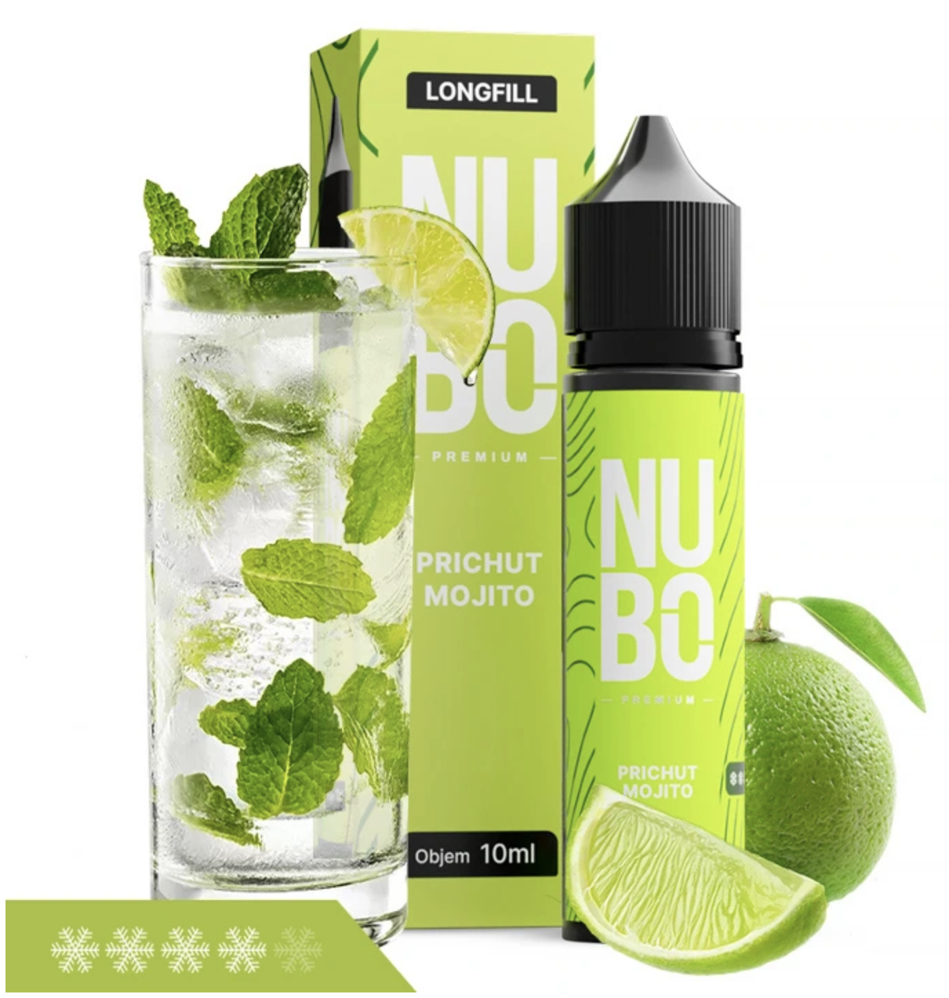 NUBO Premium S&V - Mojito (Chladivé mojito s limetkou) 10ml