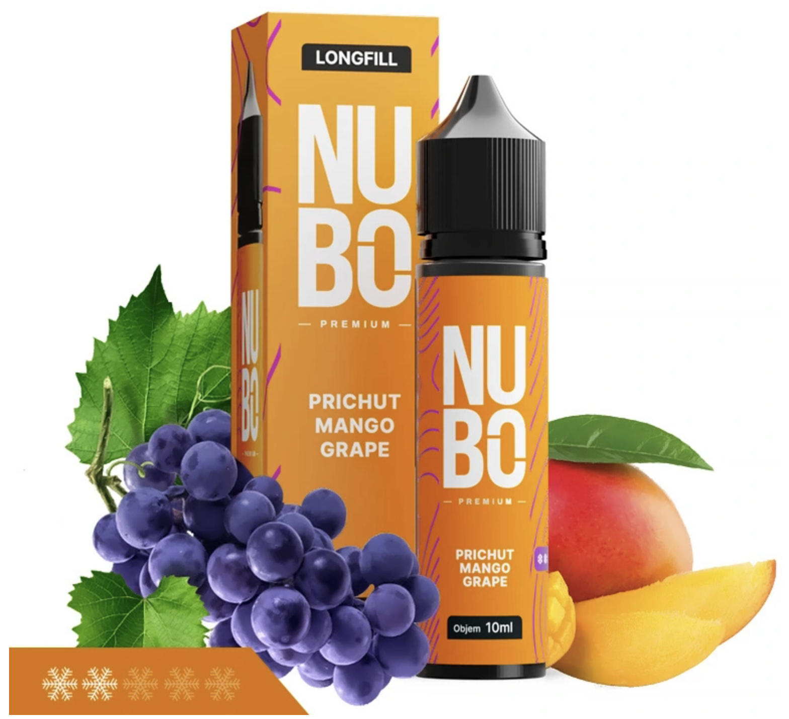 NUBO Premium S&V - Mango Grape (Mango, hrozno) 10ml