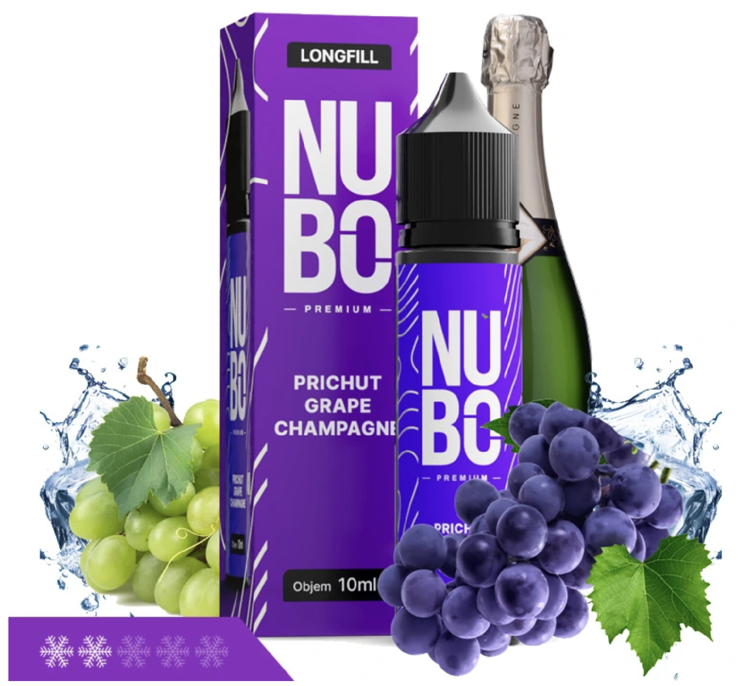 NUBO Premium S&V - Grape Champagne (Hroznové víno se šampaňským) 10ml