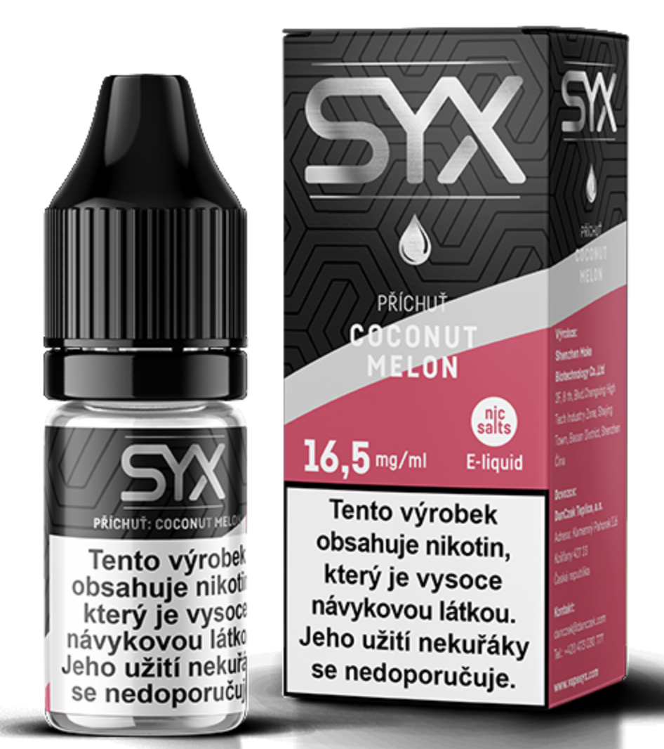 e-liquid SYX NS Coconut Melon 16,5mg 10ml Chladivý vodní meloun