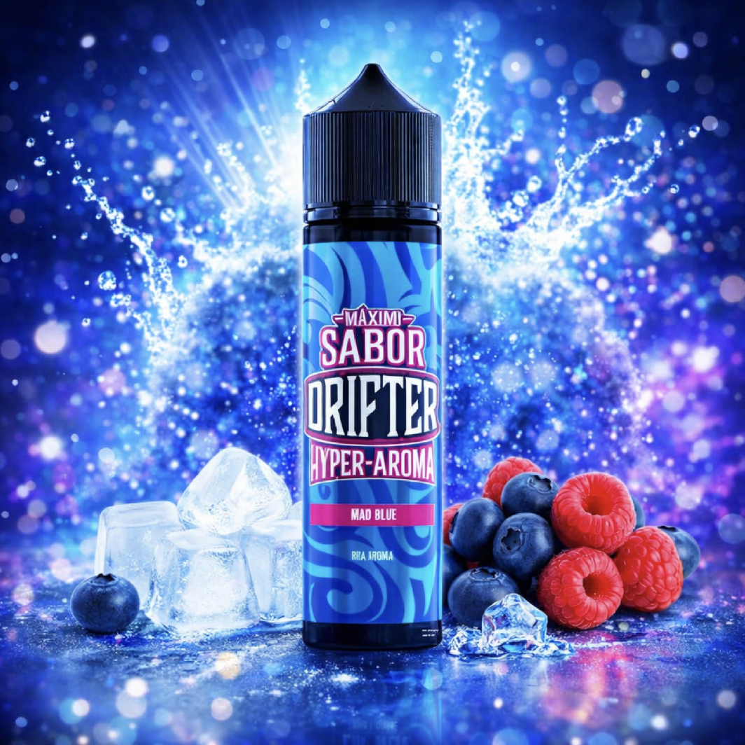 Příchuť Juice Sauz Drifter Juice Hyper S&V: Mad Blue (Bobulovitá směs) 5ml
